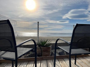 Villa pieds dans l'eau, 4 pers, 2 chambres, terrasse, parking, plage directe, Grau d'Agde - FR-1-749-39